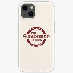 The Stardrop Saloon Pub Logo | Stardew Valley | Burgundy Logo iPhone Soft Case RB3005 product Offical Stardew Valley Merch