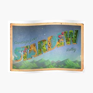 Stardew Valley Vintage Postcard Poster RB3005 product Offical Stardew Valley Merch