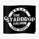 The Stardrop Saloon Pub Logo | Stardew Valley | White Logo Poster RB3005 product Offical Stardew Valley Merch