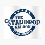 The Stardrop Saloon Pub Logo | Stardew Valley | Navy Logo Poster RB3005 product Offical Stardew Valley Merch