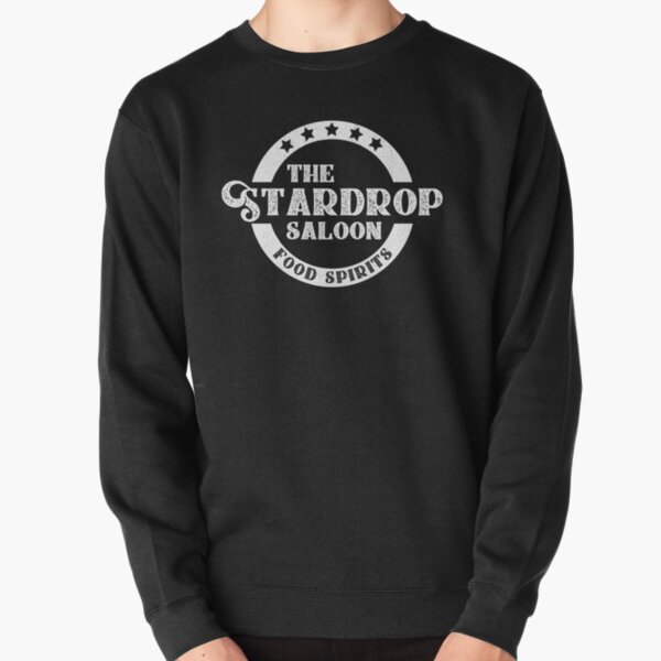 The Stardrop Saloon Pub Logo | Stardew Valley | White Logo Pullover Sweatshirt RB3005 product Offical Stardew Valley Merch