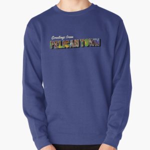 Greetings from Pelican Town | Stardew Valley Retro Postcard Pullover Sweatshirt RB3005 product Offical Stardew Valley Merch