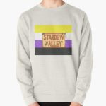 Stardew Valley Logo - Nonbinary Pride Flag Pullover Sweatshirt RB3005 product Offical Stardew Valley Merch