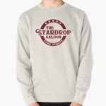The Stardrop Saloon Pub Logo | Stardew Valley | Burgundy Logo Pullover Sweatshirt RB3005 product Offical Stardew Valley Merch