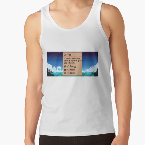 Stardew Valley Coffee Tank Top RB3005 product Offical Stardew Valley Merch