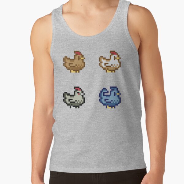 Stardew Valley Chickens Pack Tank Top RB3005 product Offical Stardew Valley Merch