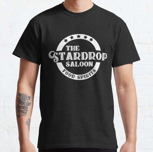 The Stardrop Saloon Pub Logo | Stardew Valley | White Logo Classic T-Shirt RB3005 product Offical Stardew Valley Merch