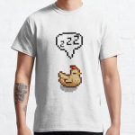 Stardew Valley Sleeping White Chicken Classic T-Shirt Design Shirts Classic T-Shirt RB3005 product Offical Stardew Valley Merch