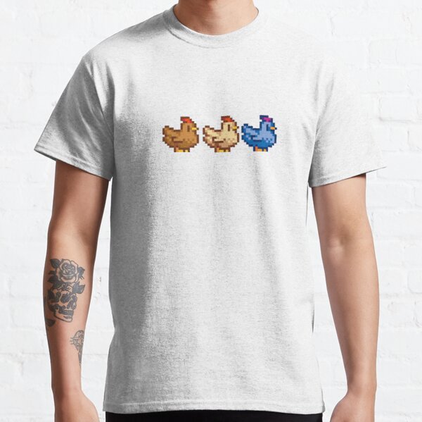 3 Chickens Stardew Valley Classic T-Shirt RB3005 product Offical Stardew Valley Merch
