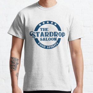 The Stardrop Saloon Pub Logo | Stardew Valley | Navy Logo Classic T-Shirt RB3005 product Offical Stardew Valley Merch