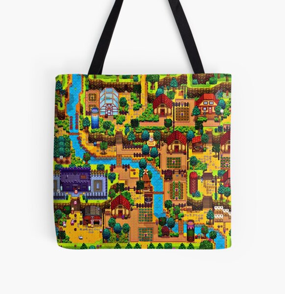 Stardew valley map  All Over Print Tote Bag RB3005 product Offical Stardew Valley Merch