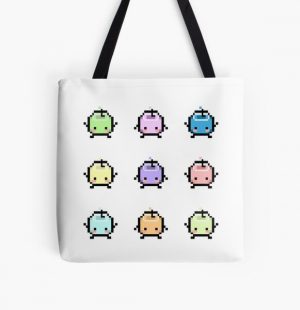 Stardew Valley Pastel Junimos All Over Print Tote Bag RB3005 product Offical Stardew Valley Merch