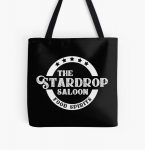 The Stardrop Saloon Pub Logo | Stardew Valley | White Logo All Over Print Tote Bag RB3005 product Offical Stardew Valley Merch