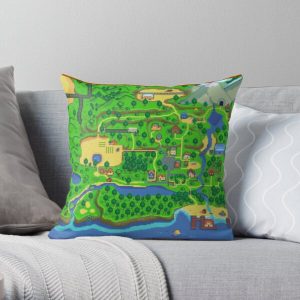 Stardew Valley Map Throw Pillow RB3005 product Offical Stardew Valley Merch
