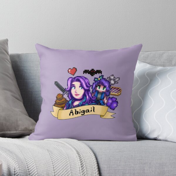 Stardew Valley- Abigail Throw Pillow RB3005 product Offical Stardew Valley Merch