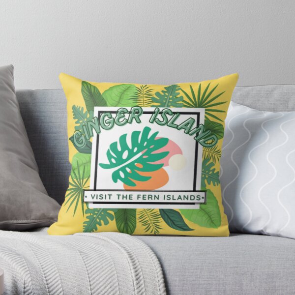 Ginger Island | Fern Islands | Stardew Valley Inspired Designs Throw Pillow RB3005 product Offical Stardew Valley Merch