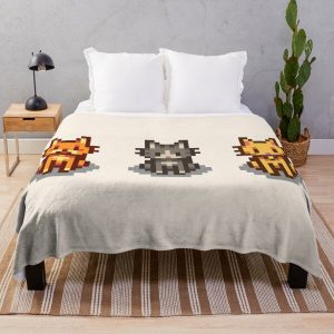 Stardew Valley Pets: 3 Cats Throw Blanket RB3005 product Offical Stardew Valley Merch