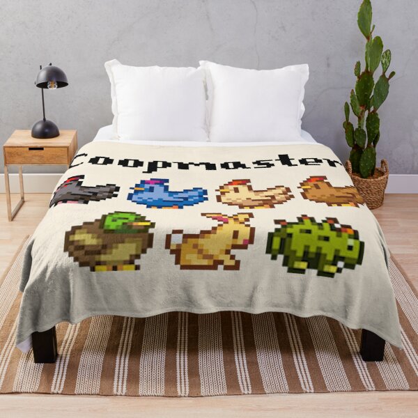 Stardew Valley Coopmaster Coop Animals  Throw Blanket RB3005 product Offical Stardew Valley Merch