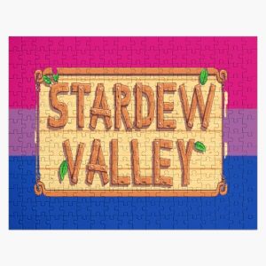 Stardew Valley Logo - Bisexual Pride Flag Jigsaw Puzzle RB3005 product Offical Stardew Valley Merch