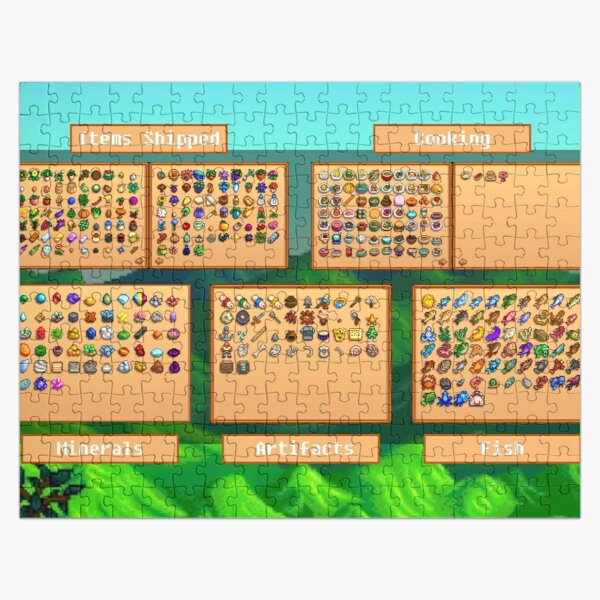 Stardew Valley Item List Poster Jigsaw Puzzle RB3005 product Offical Stardew Valley Merch
