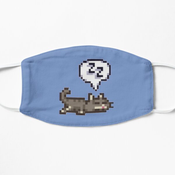 Stardew Valley Sleeping Cat Sploot   Flat Mask RB3005 product Offical Stardew Valley Merch
