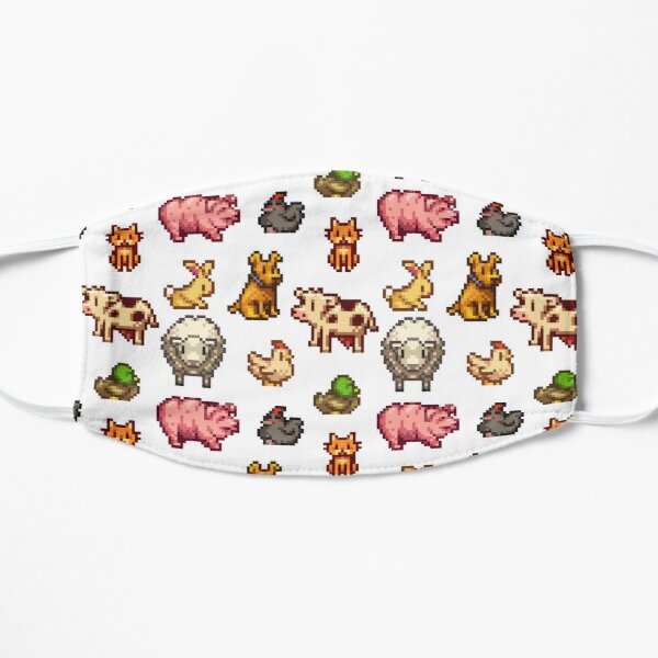 stardew valley animals Flat Mask RB3005 product Offical Stardew Valley Merch