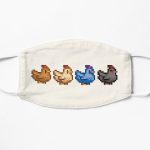 4 Chickens Stardew Valley Flat Mask RB3005 product Offical Stardew Valley Merch