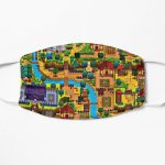 Stardew valley map  Flat Mask RB3005 product Offical Stardew Valley Merch